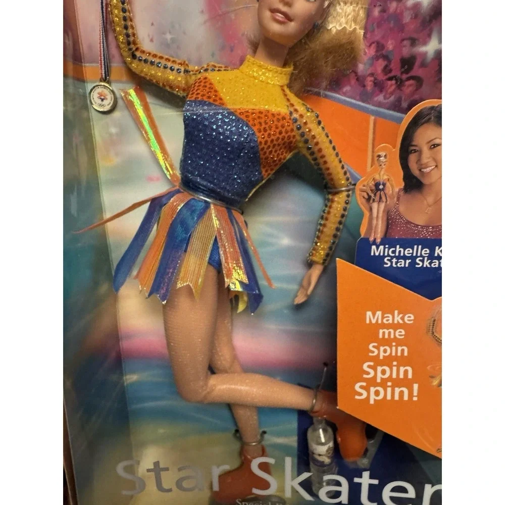 2002 Barbie Star Skater Twirl Spin Winter Olympics Salt Lake City SEALED #53375